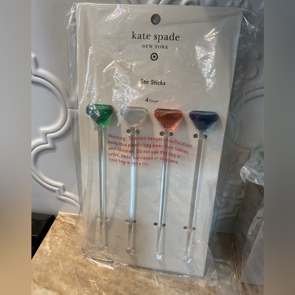 Kate Spade x Target Acrylic Highball
Drinkware & Gem Stir Sticks Set of 4 NWT - Picture 12 of 13